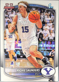 2025-26 Bowman Richie Saunders #BPP-66 Prospects BYU Cougars front