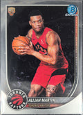 2025-26 Bowman Alijah Martin #BCV-40 Chrome Toronto Raptors front