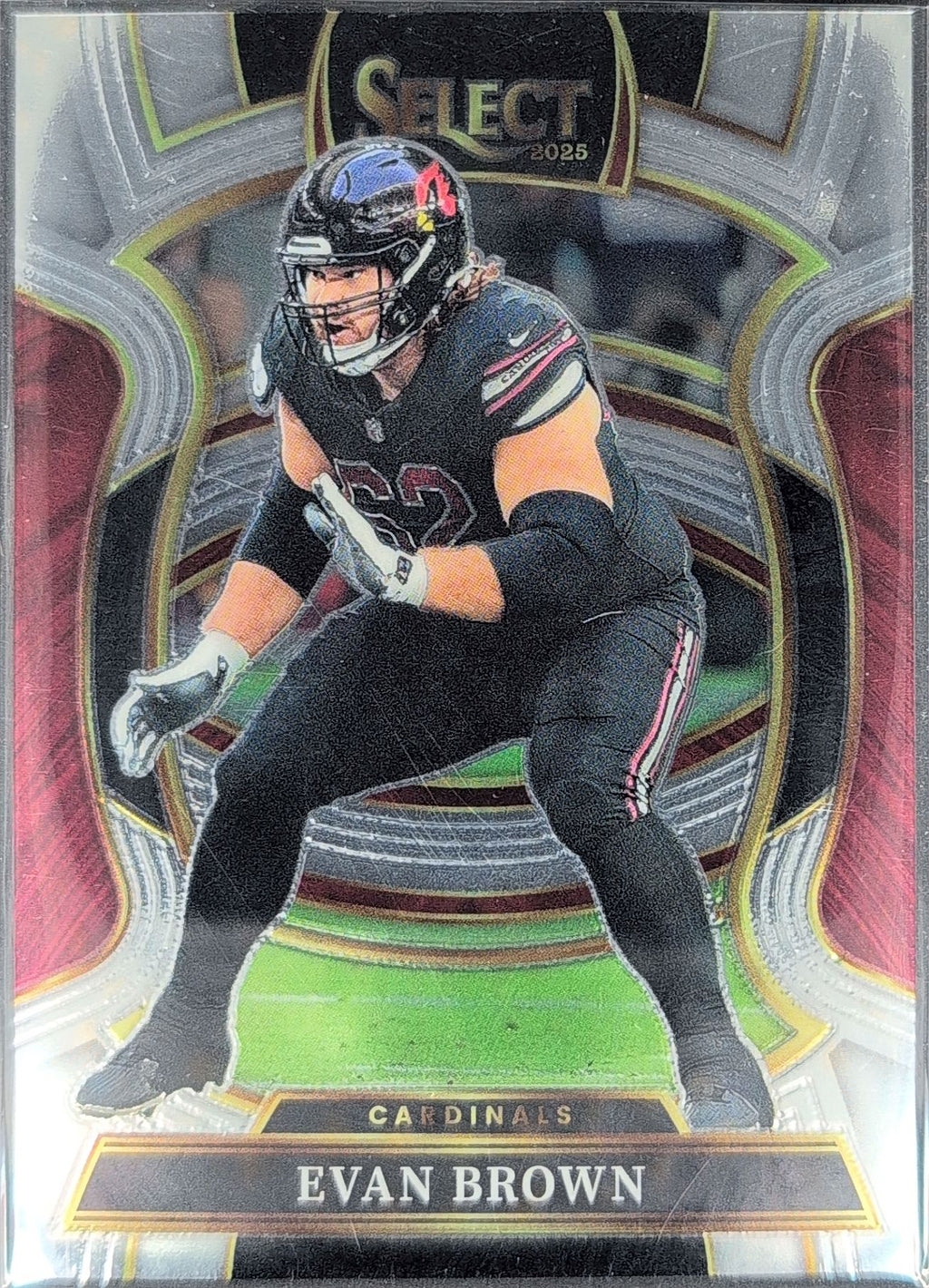 2025 Panini Select Evan Brown #24 Arizona Cardinals front