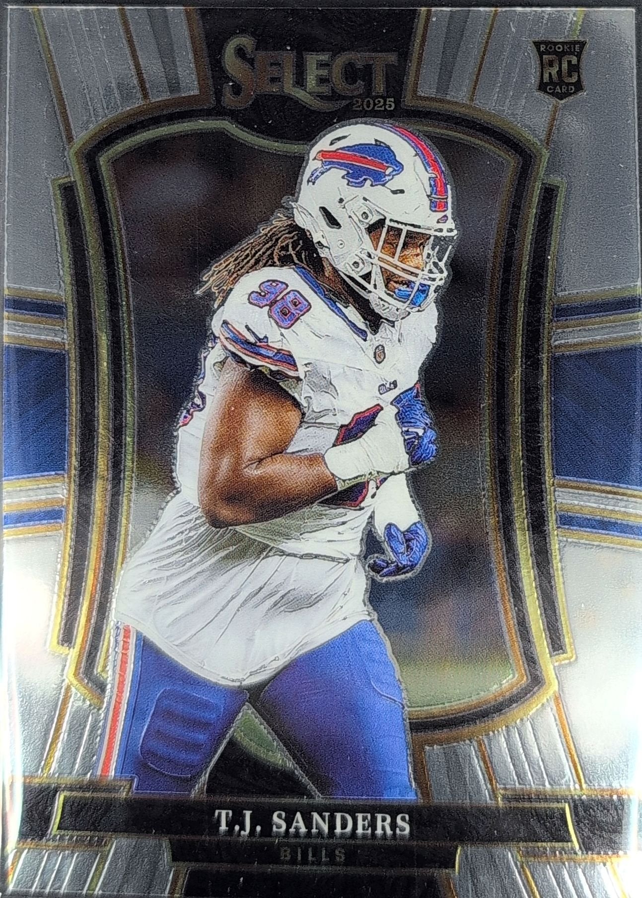T.J. Sanders 2025 Panini Select #185 Rookie RC Buffalo Bills - front image