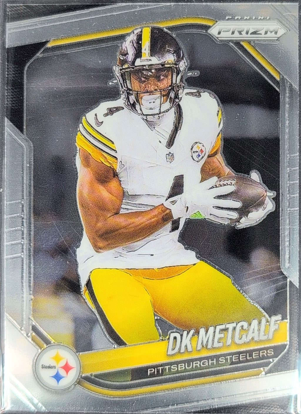 2025 Panini Prizm DK Metcalf #12 Pittsburgh Steelers front