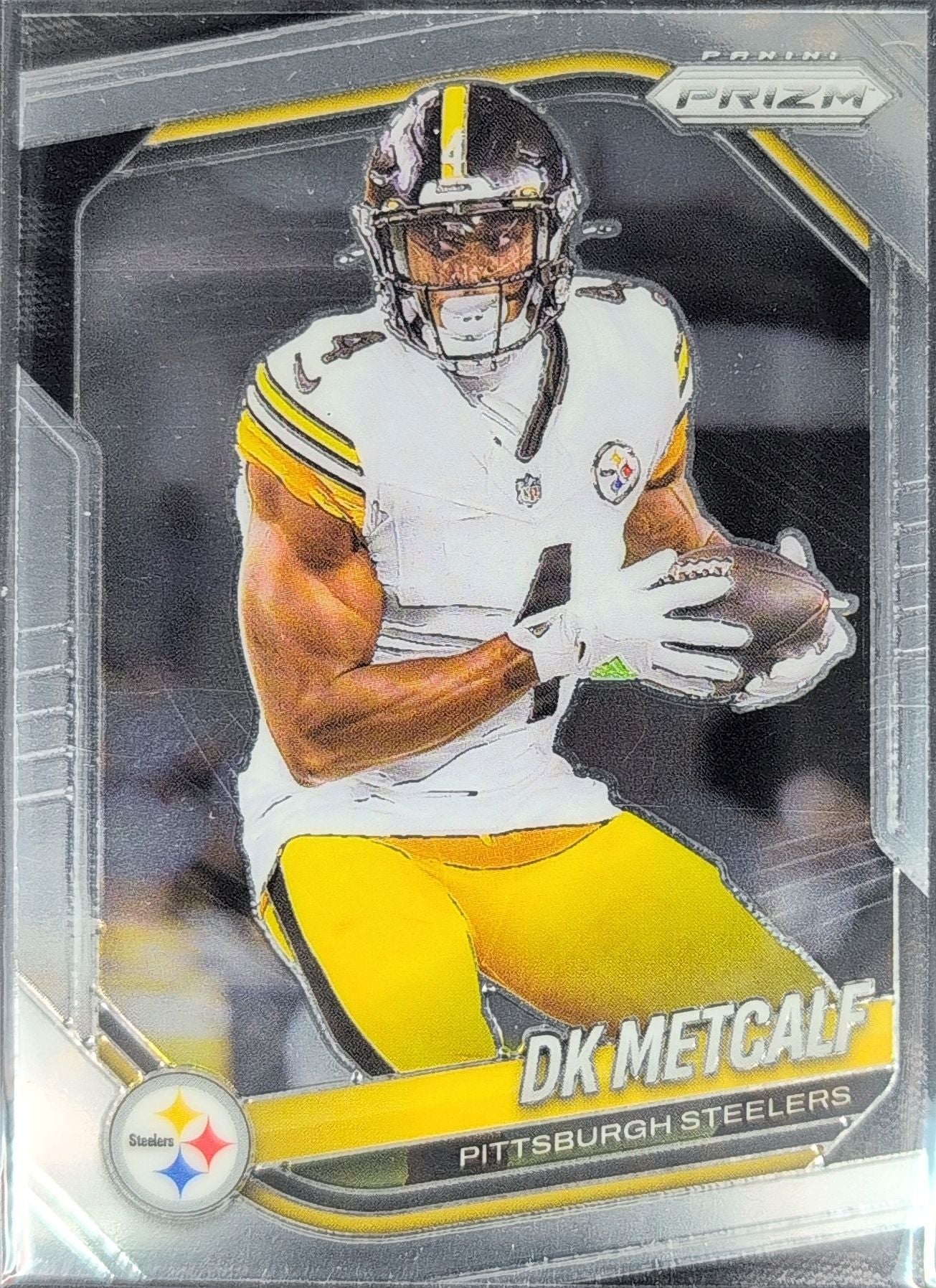 2025 Panini Prizm DK Metcalf #12 Pittsburgh Steelers front