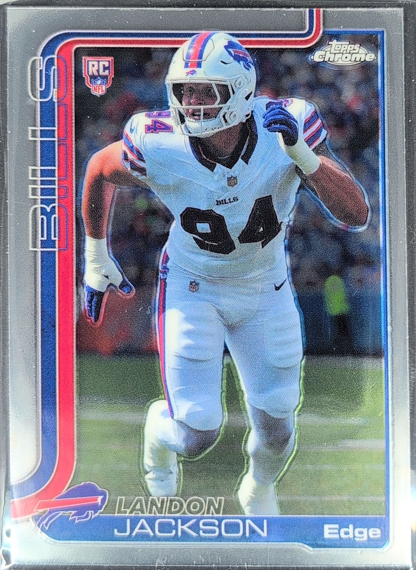 Landon Jackson 2025 Topps Chrome #358 Rookie RC Buffalo Bills - front image