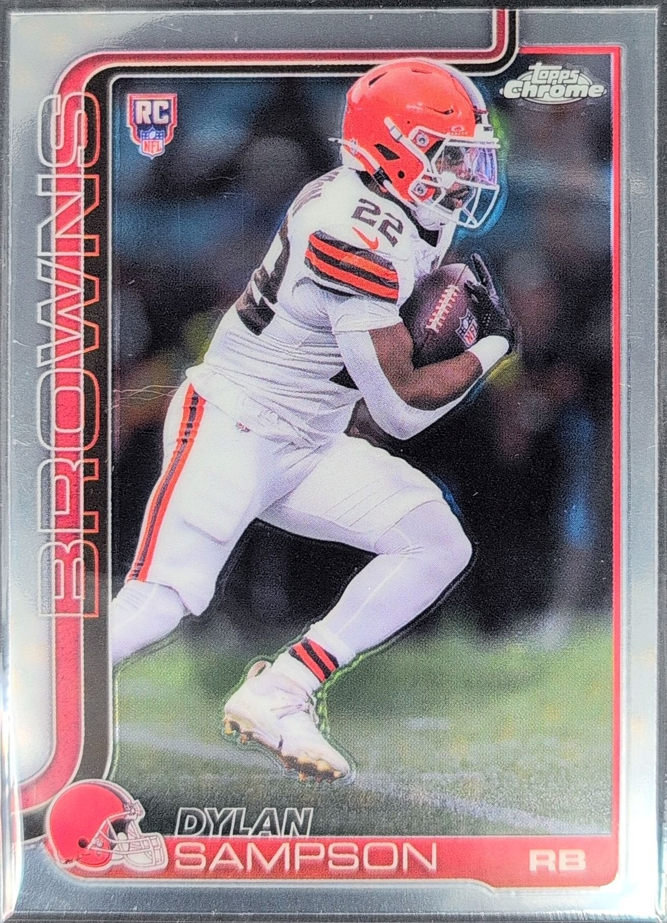 Dylan Sampson 2025 Topps Chrome #308 Rookie RC Cleveland Browns - front image