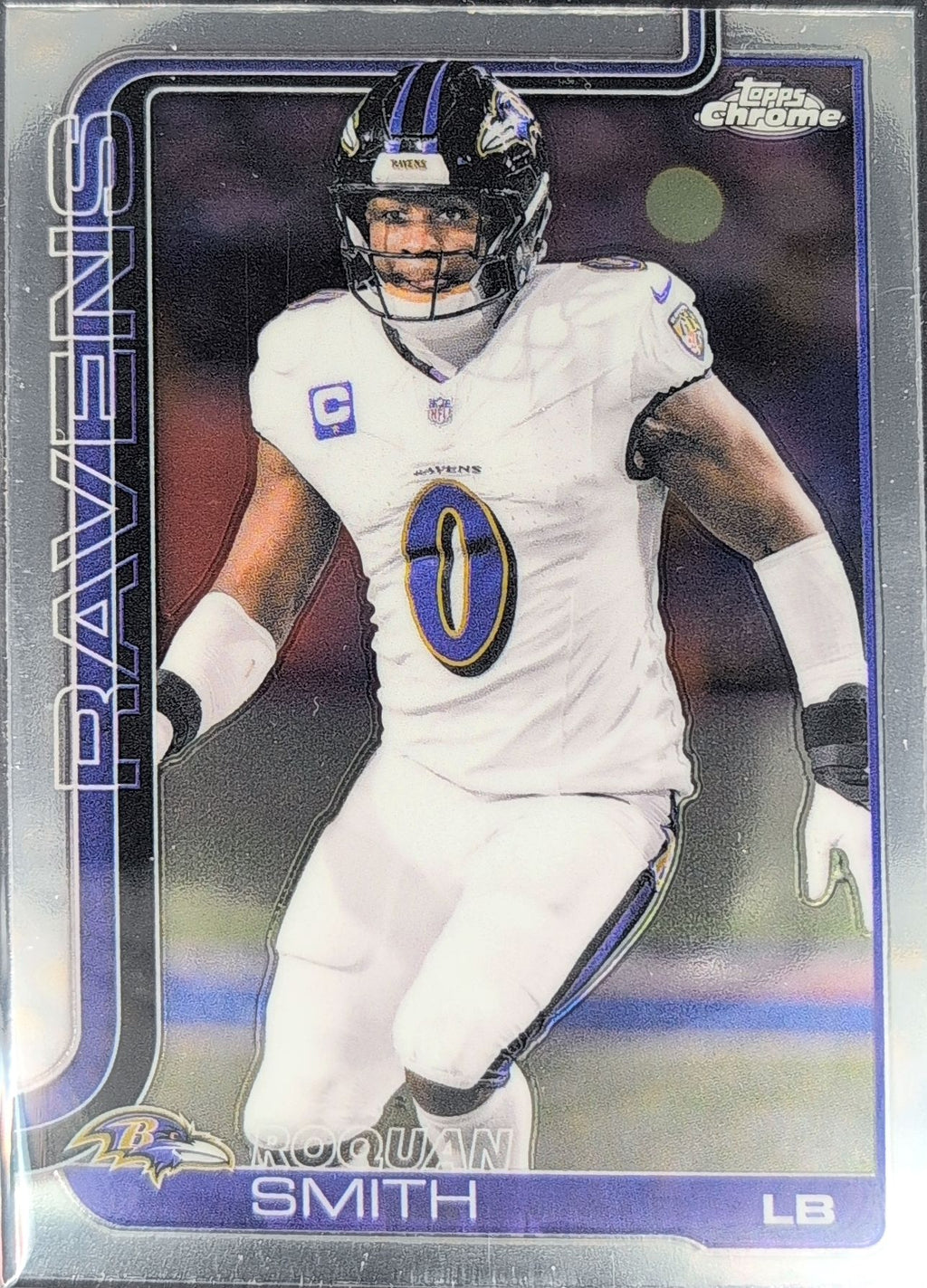 2025 Topps Chrome Roquan Smith #27 Baltimore Ravens front