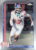 2025 Topps Chrome Wan'Dale Robinson #227 New York Giants front