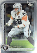 2025 Topps Chrome Jackson Powers-Johnson #177 Las Vegas Raiders front