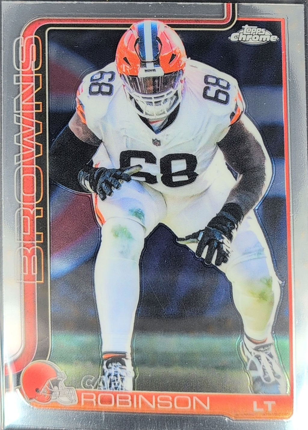 Cam Robinson 2025 Topps Chrome #124 Cleveland Browns - front image