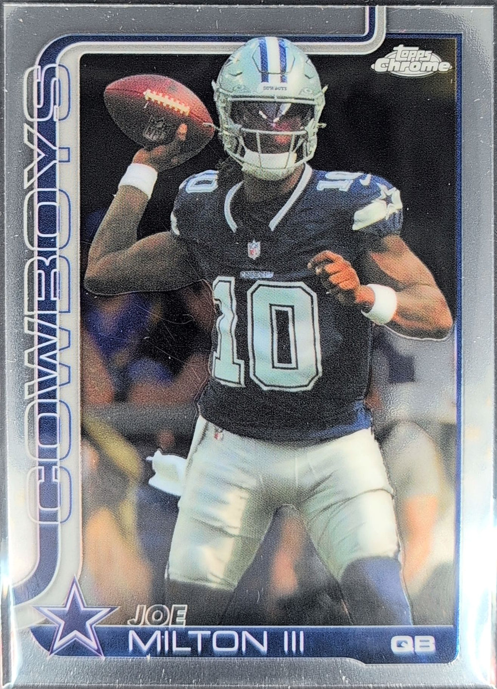 2025 Topps Chrome Joe Milton III #85 Dallas Cowboys front