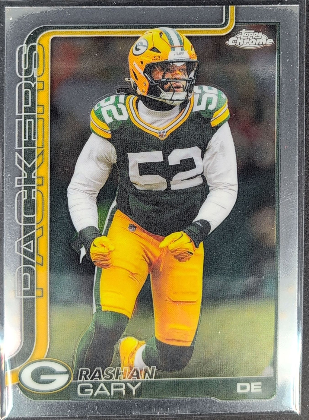 2025 Topps Chrome Rashan Gary #111 Green Bay Packers front