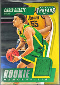 2021 Panini Chronicles Draft Picks Chris Duarte #TRM-CD Threads Rookie Memorabilia Oregon Ducks front