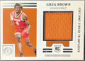 2021 Panini Chronicles Draft Picks Greg Brown III #ESS-GB Encased Substantial Rookie Swatches MEM Texas Longhorns front