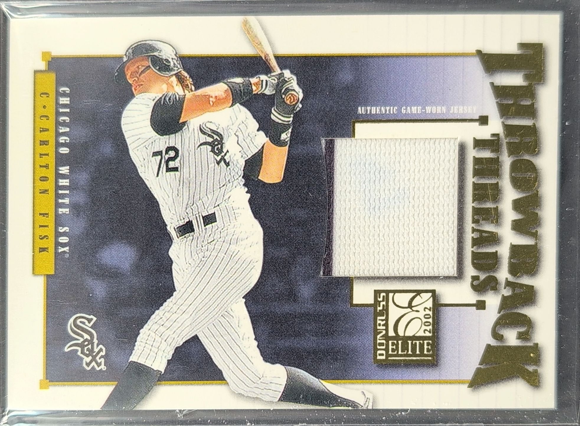 Carlton Fisk 2002 Donruss Elite #TT-47 Throwback Threads Chicago White Sox - front image