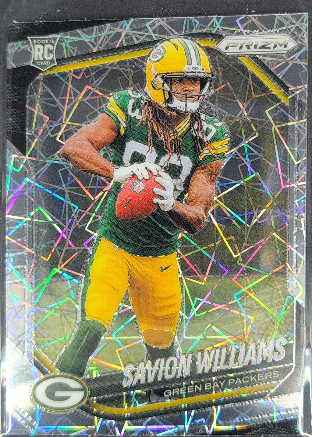 2025 Panini Prizm Savion Williams #306 Lazer Green Bay Packers front