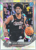Scoot Henderson 2025-26 Bowman #BCV-109 Chrome Lava Refractor Portland Trail Blazers - front image