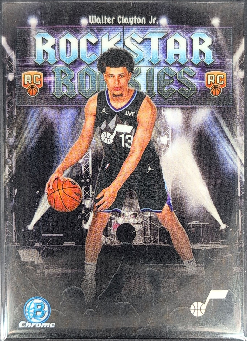 2025-26 Bowman Walter Clayton Jr. #RR-18 Rockstar Rookies Utah Jazz front
