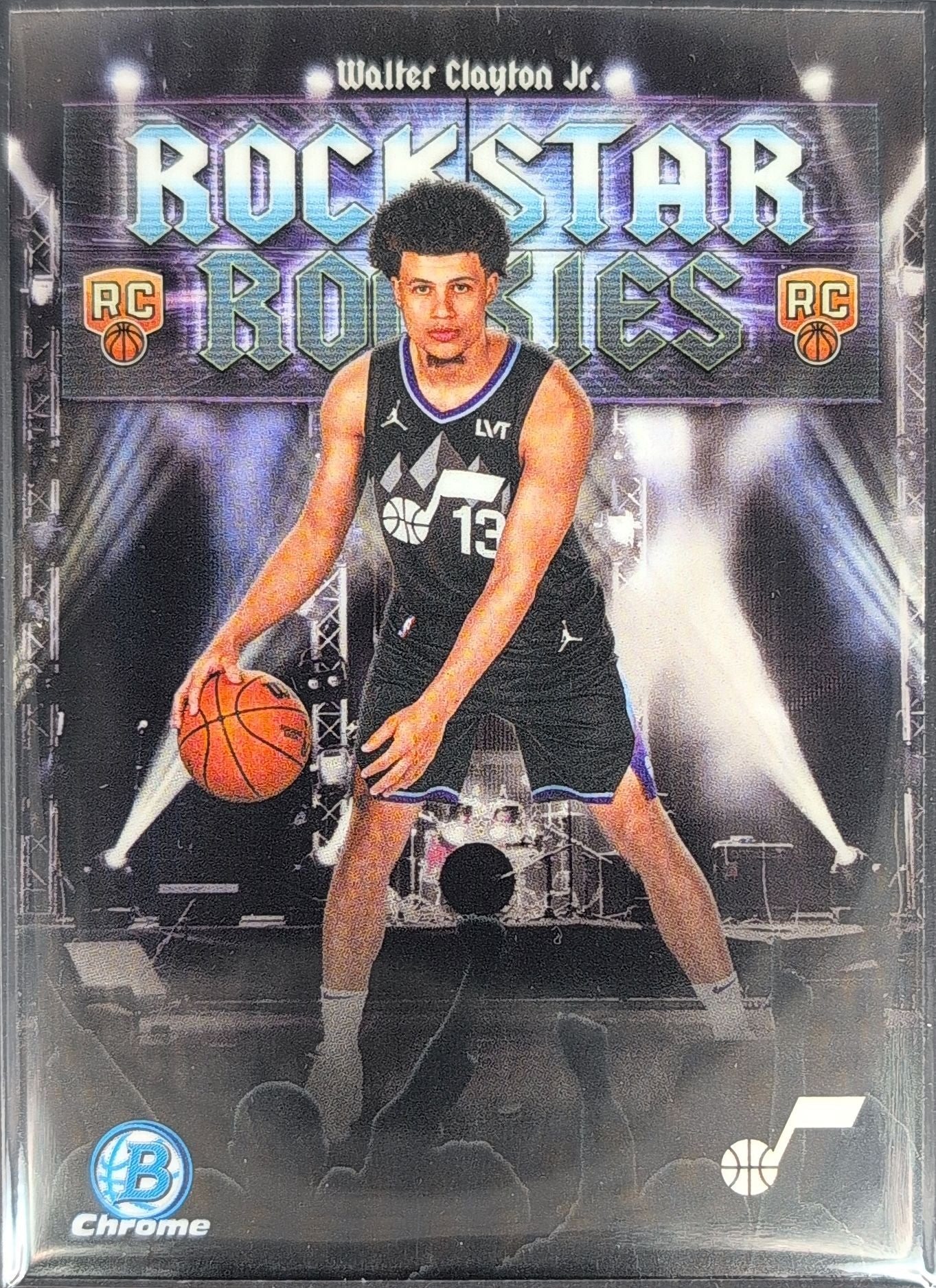 2025-26 Bowman Walter Clayton Jr. #RR-18 Rockstar Rookies Utah Jazz front