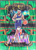 2023-24 Panini Select Devin Booker #58 Green Shock Prizms Phoenix Suns front