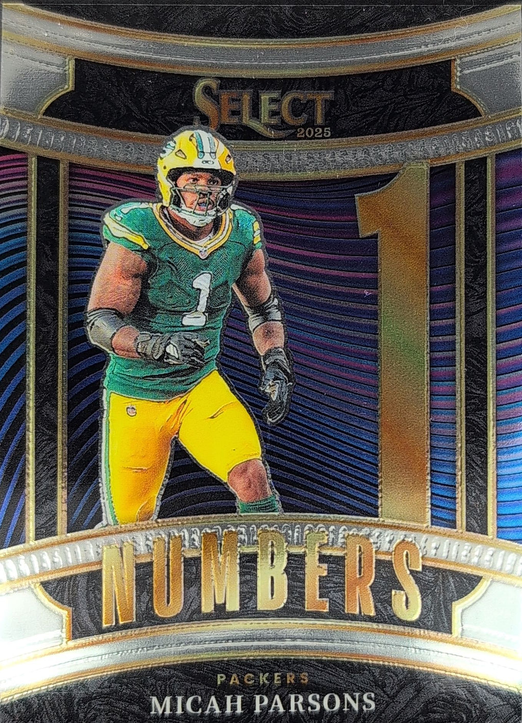 2025 Panini Select Micah Parsons #5 Select Numbers Green Bay Packers front