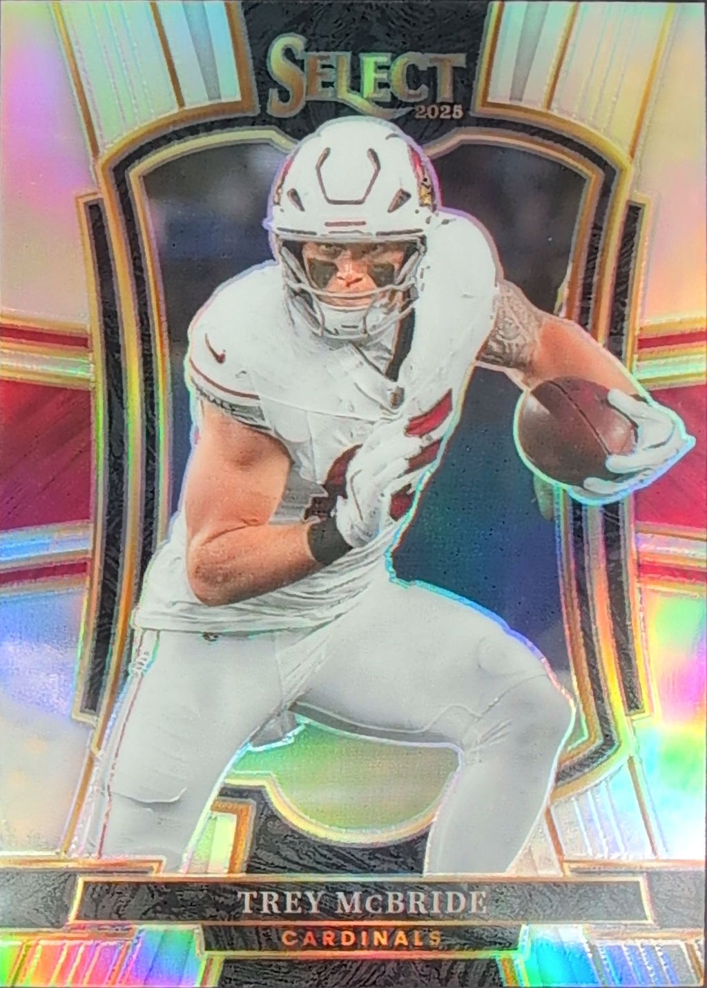 2025 Panini Select Trey McBride #124 Silver Prizm Arizona Cardinals front