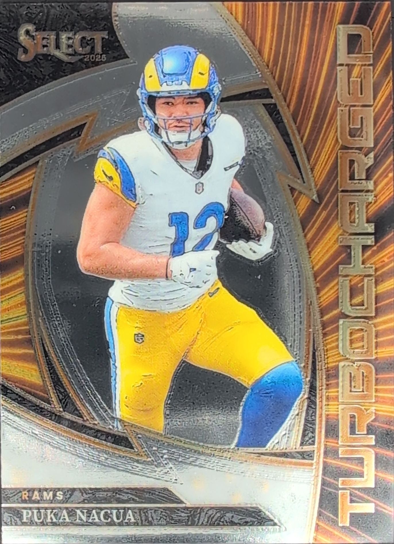 2025 Panini Select Puka Nacua #9 Turbocharged Los Angeles Rams front