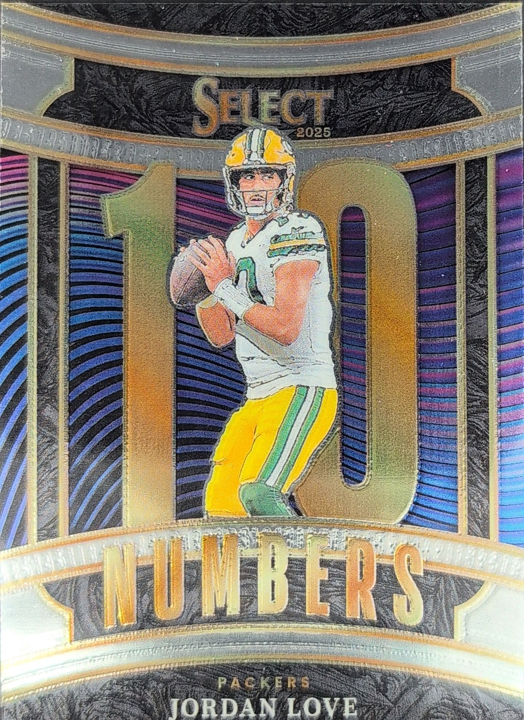 2025 Panini Select Jordan Love #7 Select Numbers Green Bay Packers front