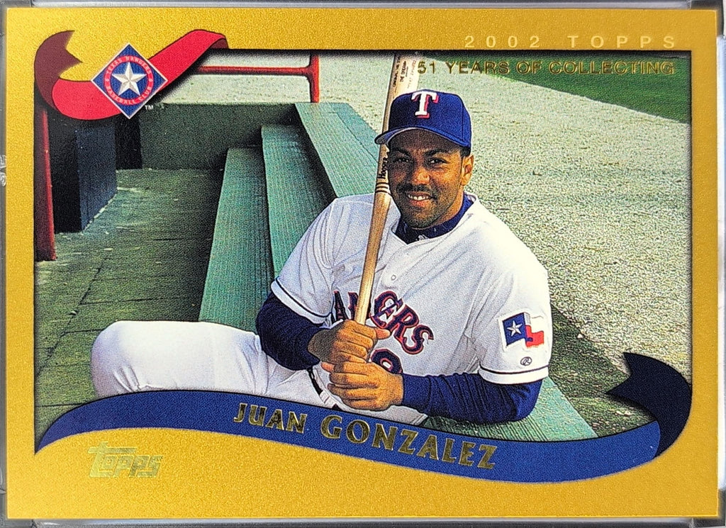 Juan Gonzalez 2002 Topps Traded & Rookies #T50 Texas Rangers - front image