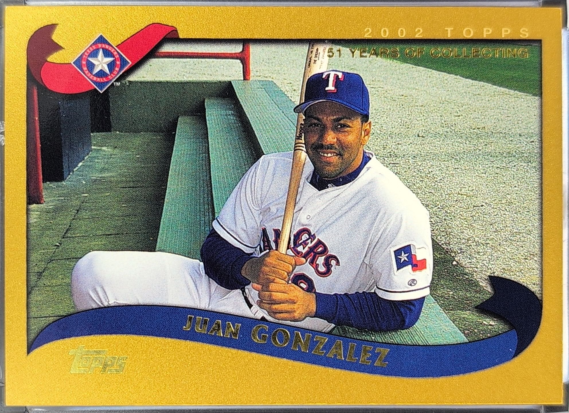 Juan Gonzalez 2002 Topps Traded & Rookies #T50 Texas Rangers - front image