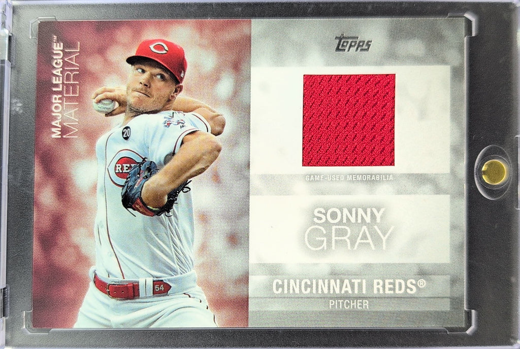 2020 Topps Update Sonny Gray #MLM-SG Major League Material Relics MEM Cincinnati Reds front