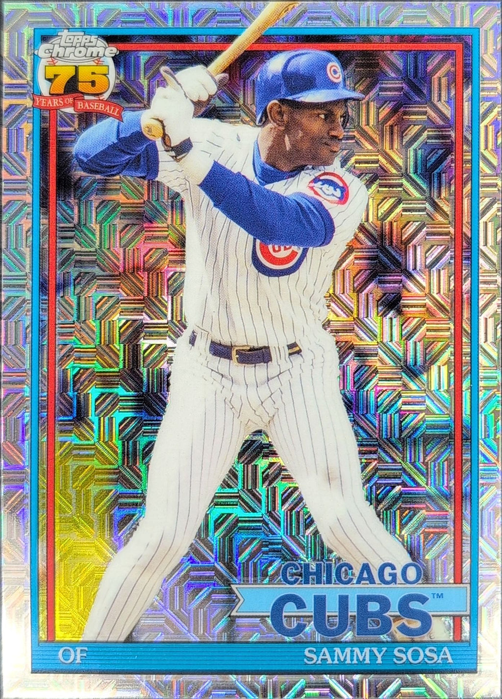 2026 Topps Sammy Sosa #91C-88 1991 Topps Baseball 35th Anniversary Chrome (Series One) Chicago Cubs front