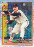 2026 Topps Matt Chapman #91C-97 1991 Topps Baseball 35th Anniversary Chrome (Series One) San Francisco Giants front