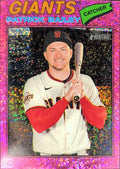 2026 Topps Heritage Patrick Bailey #57 Chrome Pink Sparkle Refractors San Francisco Giants front