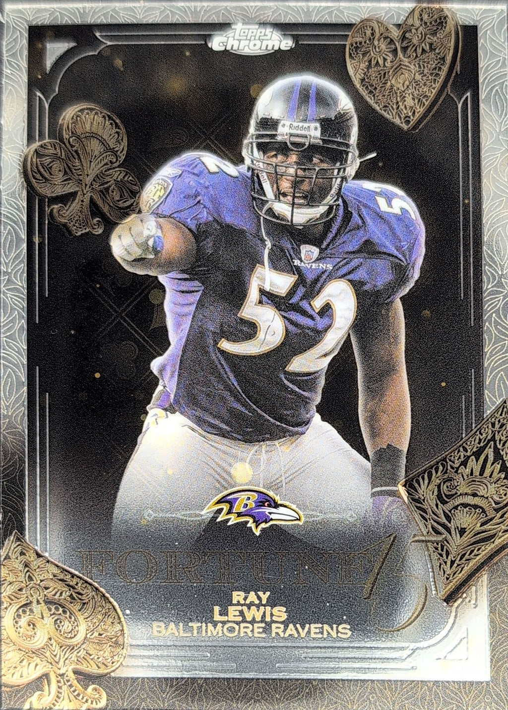 2025 Topps Chrome Ray Lewis #F15-31 Fortune 15 Baltimore Ravens front