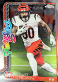 2025 Topps Chrome Chase Brown #FS-13 Future Stars Cincinnati Bengals front