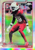 2025 Topps Chrome - Refractor Denzel Burke #368 RC Arizona Cardinals front