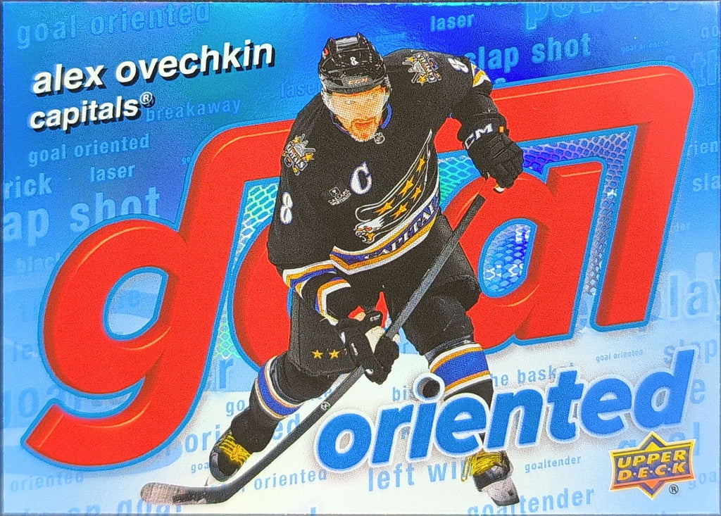 2025-26 Upper Deck Alex Ovechkin #GO-8 Goal Oriented Washington Capitals front