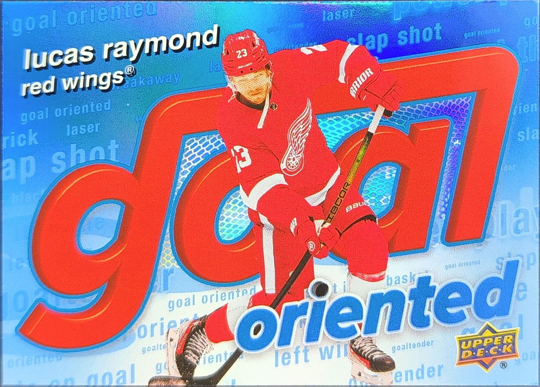 Lucas Raymond 2025-26 Upper Deck #GO-9 Goal Oriented Detroit Red Wings - front image