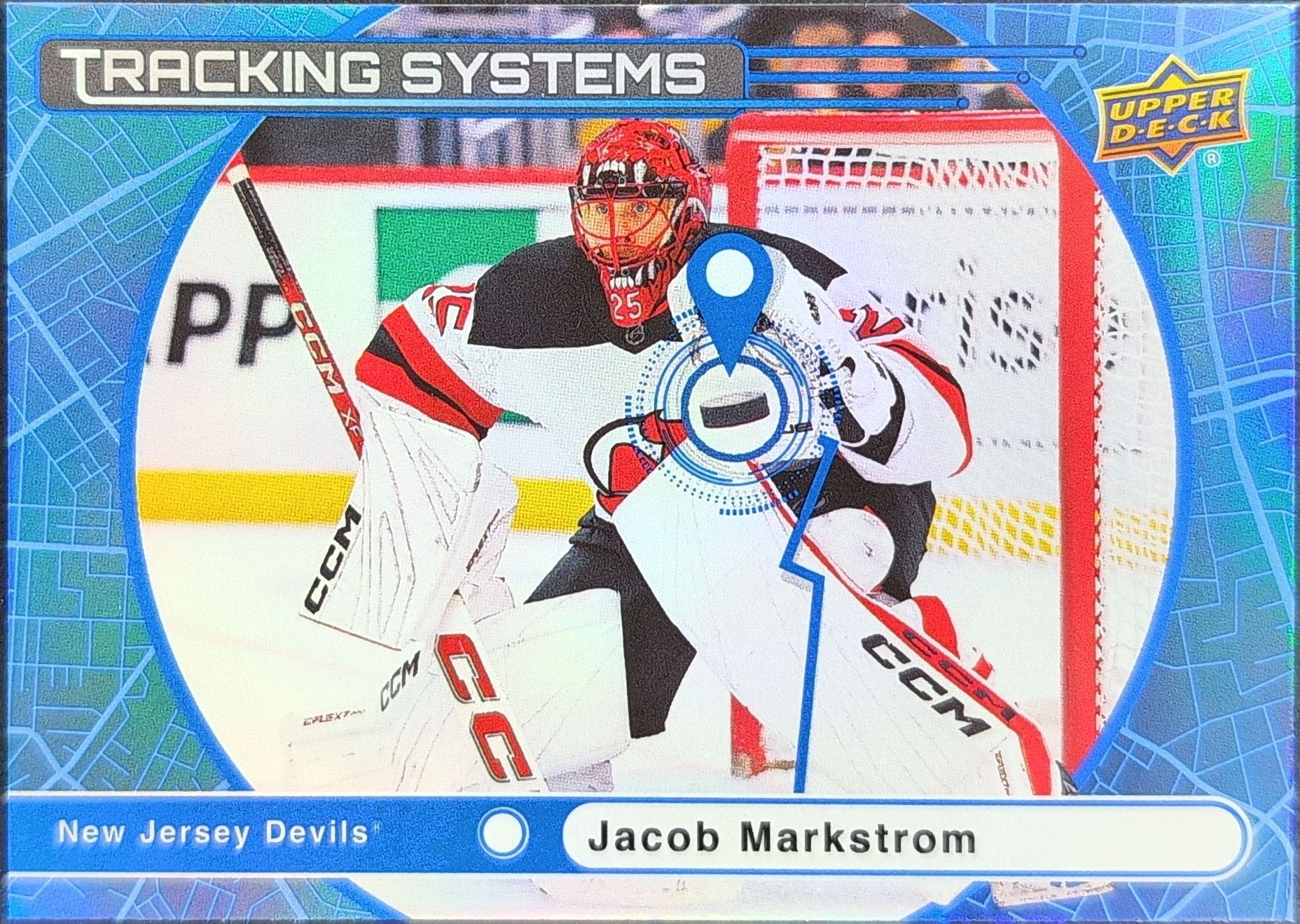 Jacob Markstrom 2025-26 Upper Deck #TS-3 Tracking Systems New Jersey Devils - front image