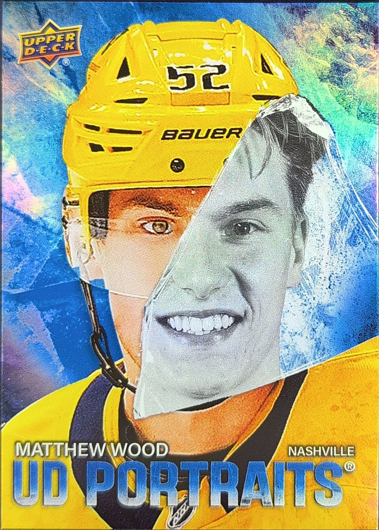 Matthew Wood 2025-26 Upper Deck #P-27 UD Portraits Nashville Predators - front image