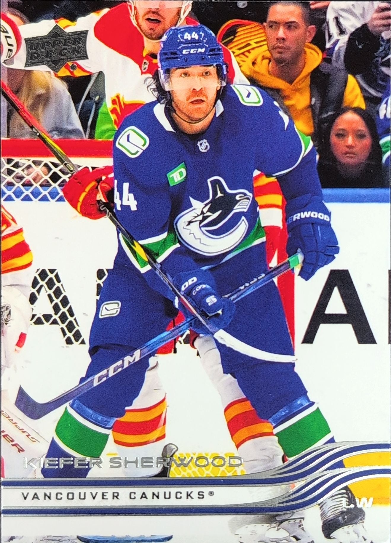 2025-26 Upper Deck Kiefer Sherwood #174 Vancouver Canucks front