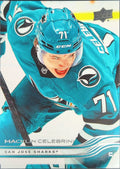 2025-26 Upper Deck Macklin Celebrini #136 San Jose Sharks front