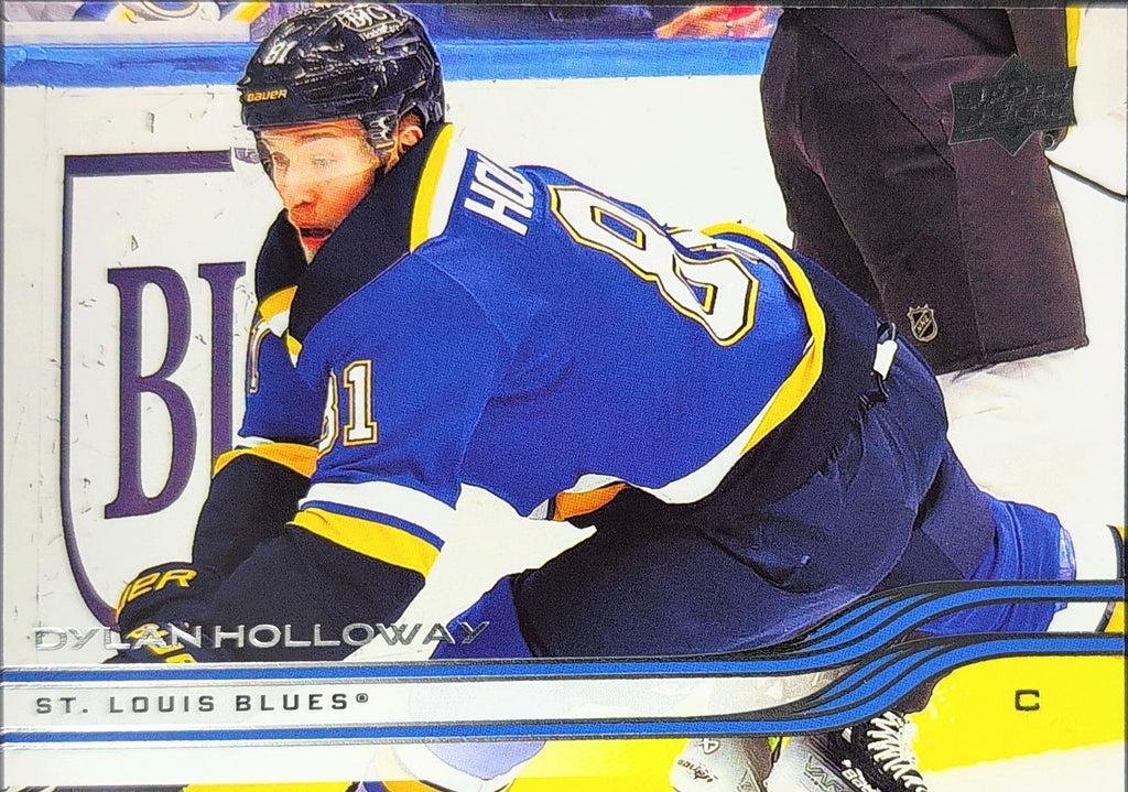 2025-26 Upper Deck Dylan Holloway #150 St. Louis Blues front