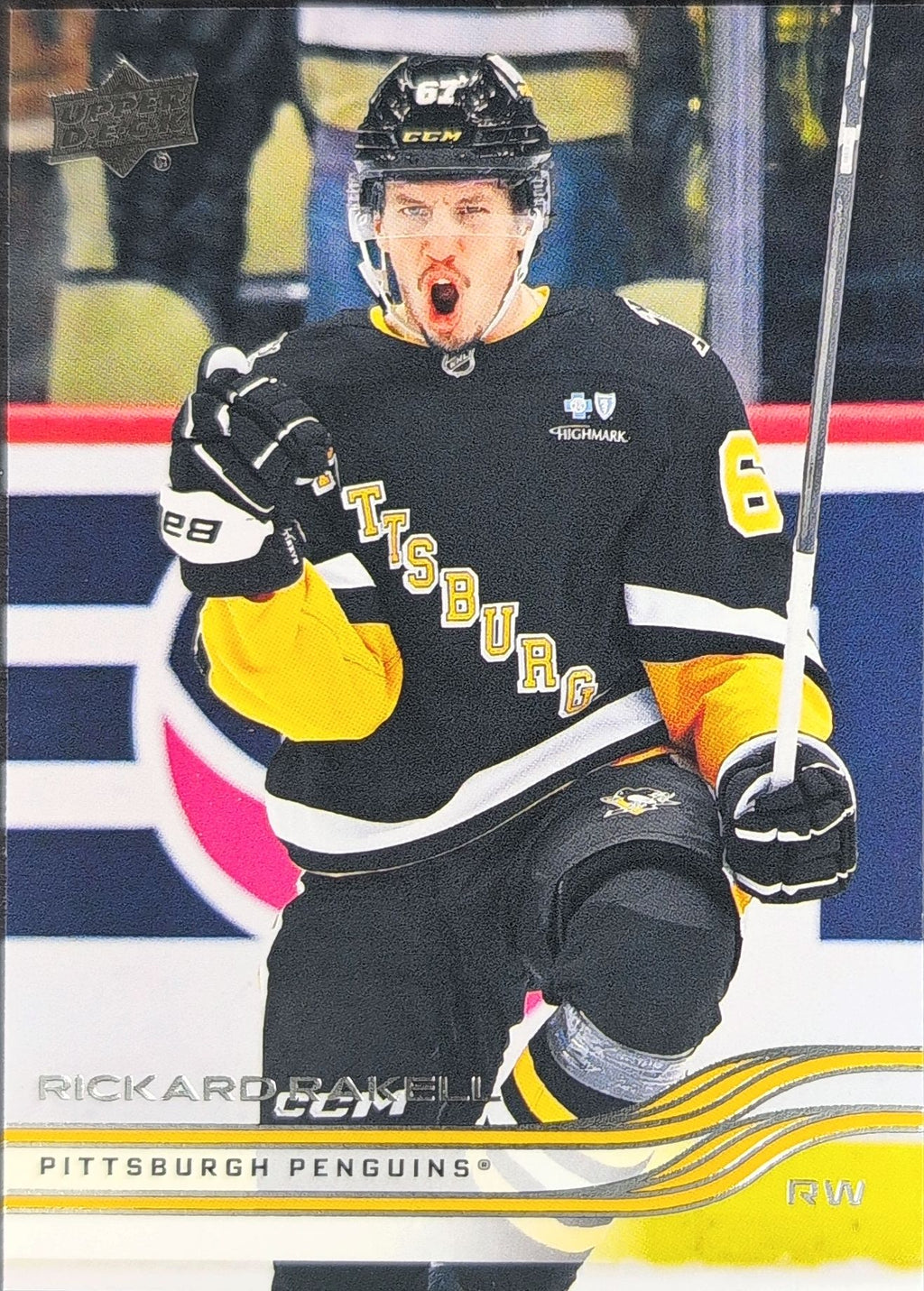 2025-26 Upper Deck Rickard Rakell #135 Pittsburgh Penguins front
