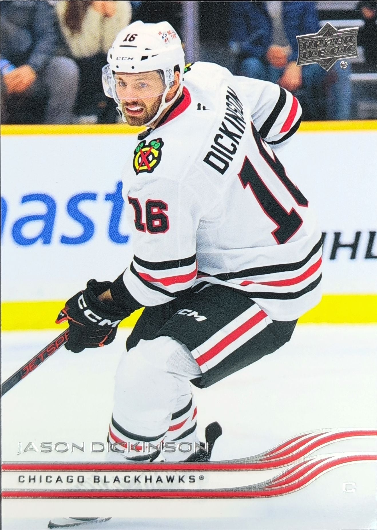 2025-26 Upper Deck Jason Dickinson #33 Chicago Blackhawks front