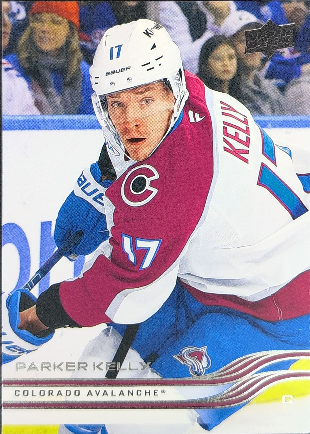2025-26 Upper Deck Parker Kelly #41 Colorado Avalanche front