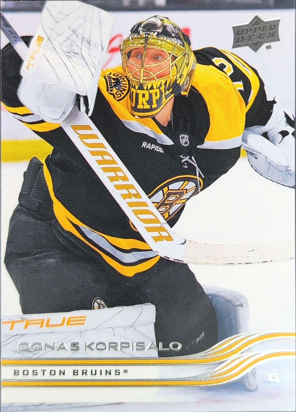 2025-26 Upper Deck Joonas Korpisalo #9 Boston Bruins front