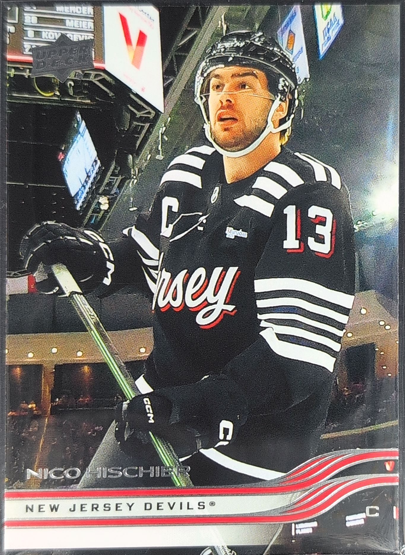 2025-26 Upper Deck Nico Hischier #104 New Jersey Devils front