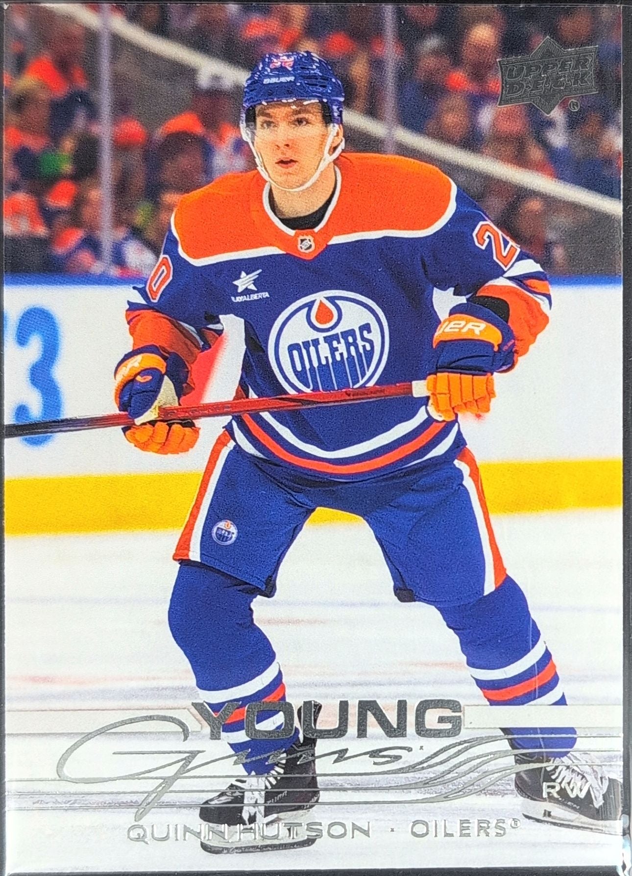 2025-26 Upper Deck Quinn Hutson #224 RC Edmonton Oilers front