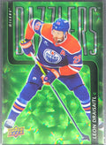 2025-26 Upper Deck Leon Draisaitl #DZ-1 Dazzlers Green Edmonton Oilers front