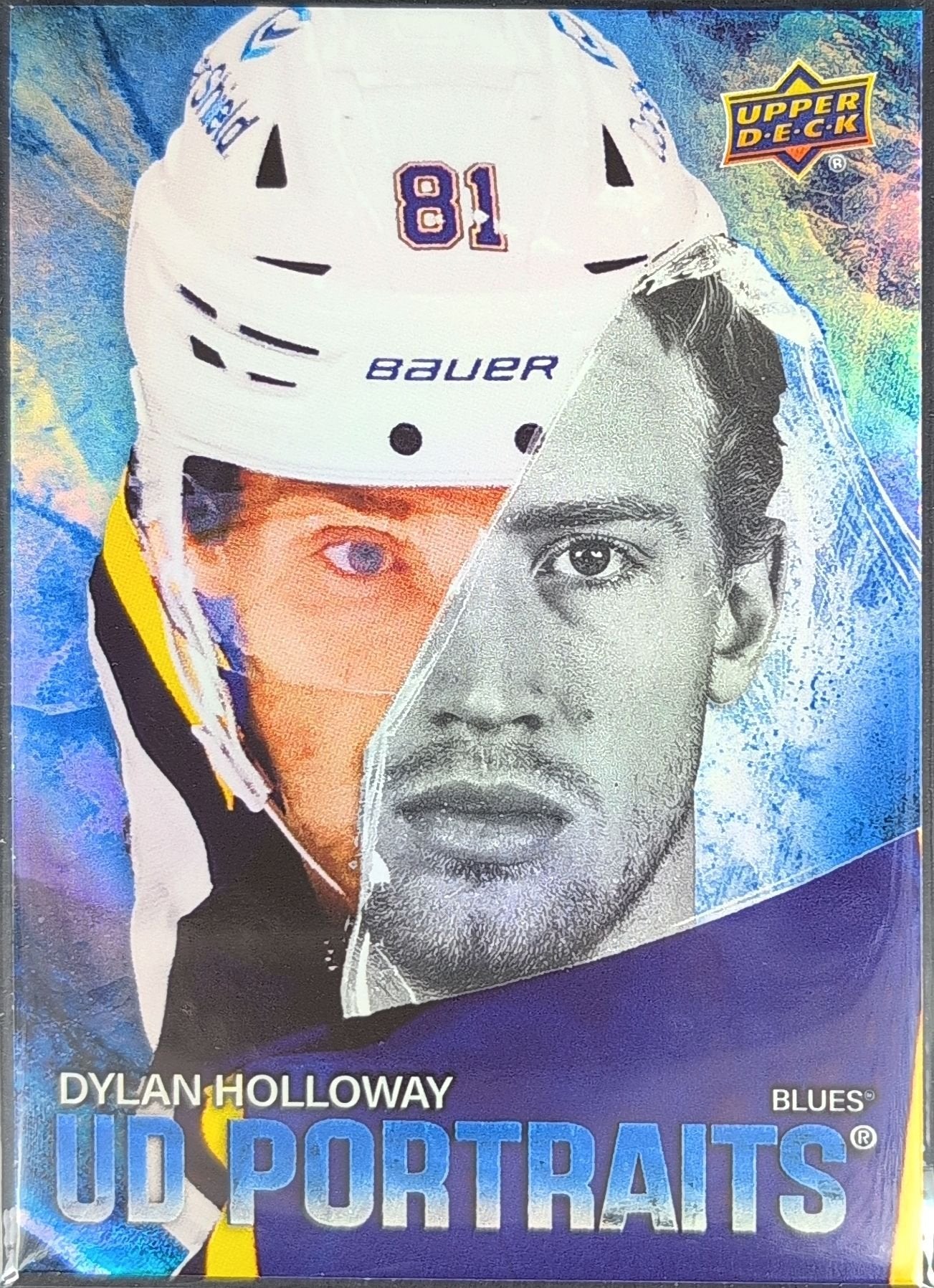 Dylan Holloway 2025-26 Upper Deck #P-5 UD Portraits St. Louis Blues - front image